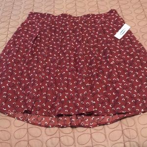 Burgundy Skirt